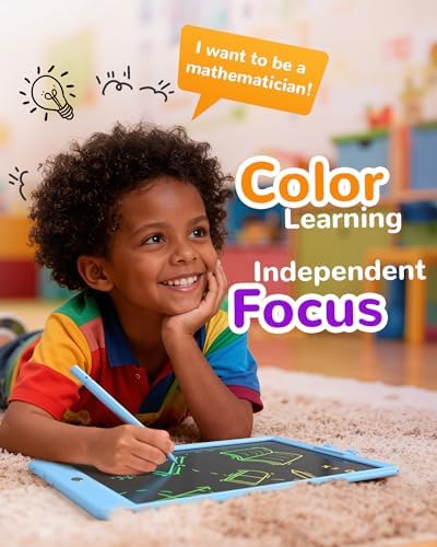 KOKODI LCD Writing Tablet, Gifts for 3 Years Old Boys and Girlsï¼Œ10 Inch Colorful Doodle Board Drawing Tablet, Erasable Reusable Electronic Drawing Pads, Educational and Learning Toys for Kids - Image 5