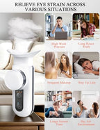 Vowleike eye moisturizer package contents including USB charging cable and manual.