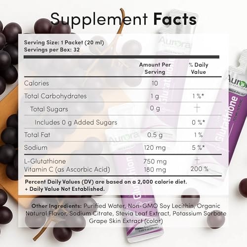 Aurora Nutrascience Liposomal Glutathione liquid packet format