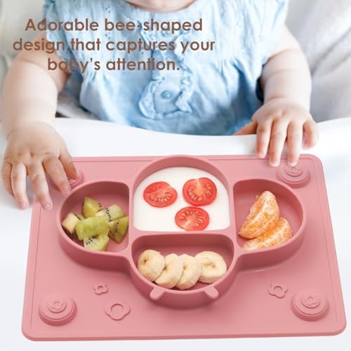 ROCCED pale mauve baby feeding set showing matching spoon and fork utensils