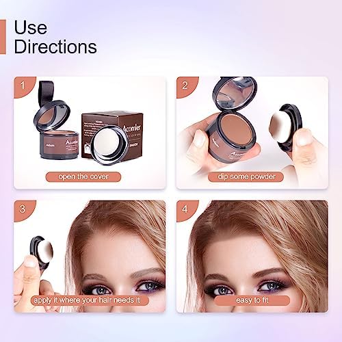 Waterproof test of Acomler hair shadow powder