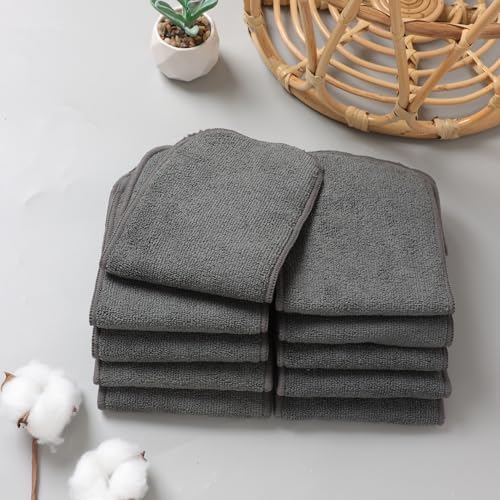 Comparison of soft grey cloth diaper inserts for infants