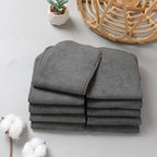 Comparison of soft grey cloth diaper inserts for infants