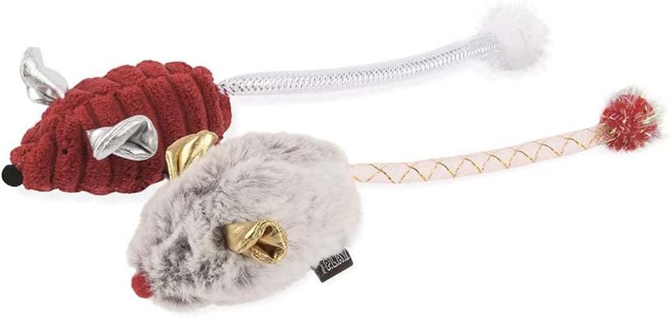 Play Pet Brands interactive squeaky cat toy set designed for indoor cat hunting play.