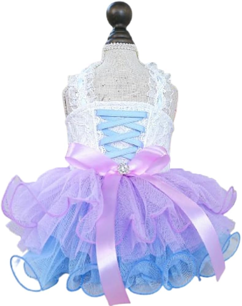 Large size princess pet dress for Yorkie and Chihuahua breeds