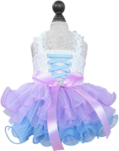 Large size princess pet dress for Yorkie and Chihuahua breeds