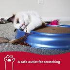 Packaging and complete set components of the Bergan turbo scratcher pet toy