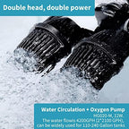 Hygger 12W dual wave maker showing the strong magnetic suction base components.