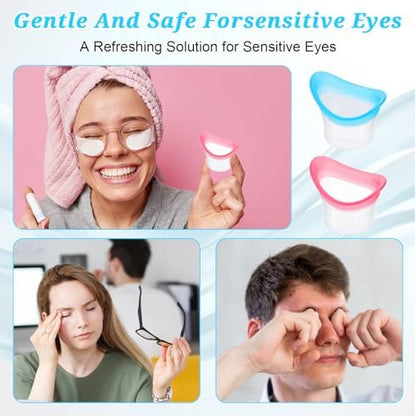 Travel-friendly eye wash station kit for quick relief from dry and irritated eyes.