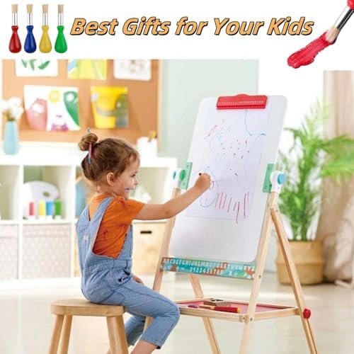 Side profile of the teardrop handle design highlighting the thick easy grip shape for kids.