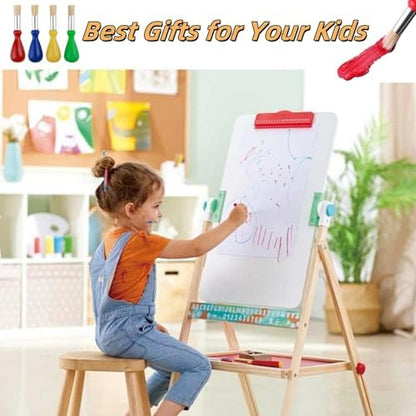 Side profile of the teardrop handle design highlighting the thick easy grip shape for kids.