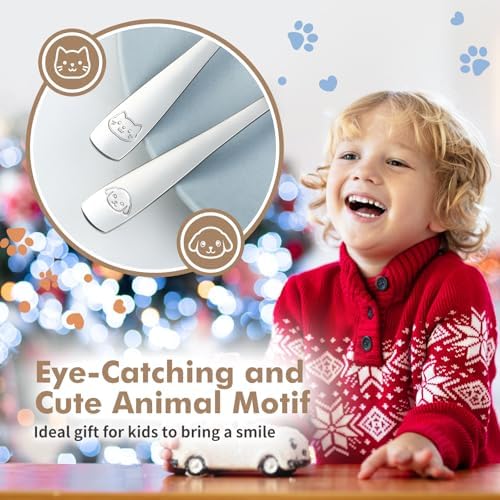 Dishwasher safe children utensils set of 12 pieces