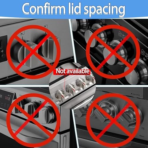Clear plastic stove knob protector on gas appliance