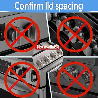 Clear plastic stove knob protector on gas appliance