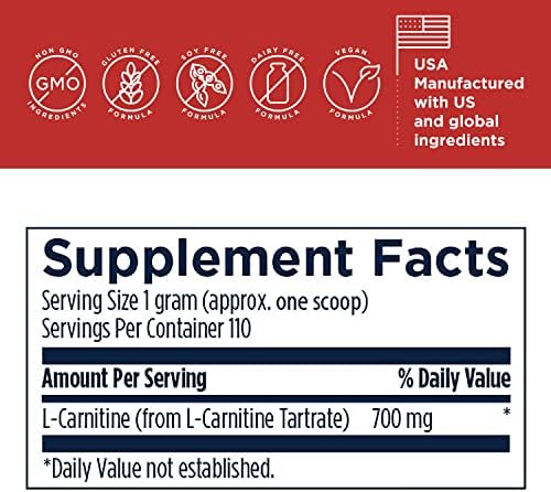 Designs For Health Carnitine Tartrate Powder texture and scoop