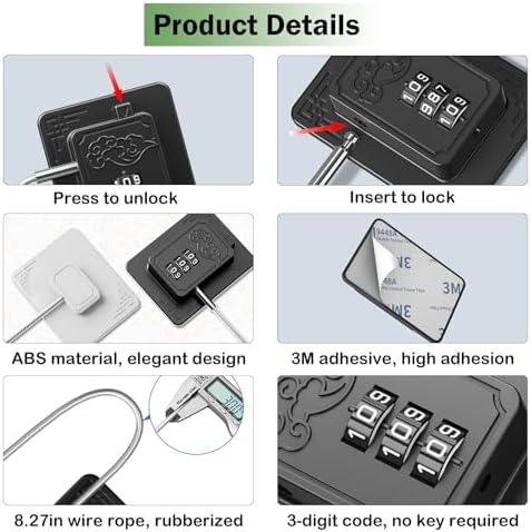 Lexng safety lock stainless steel cable detail
