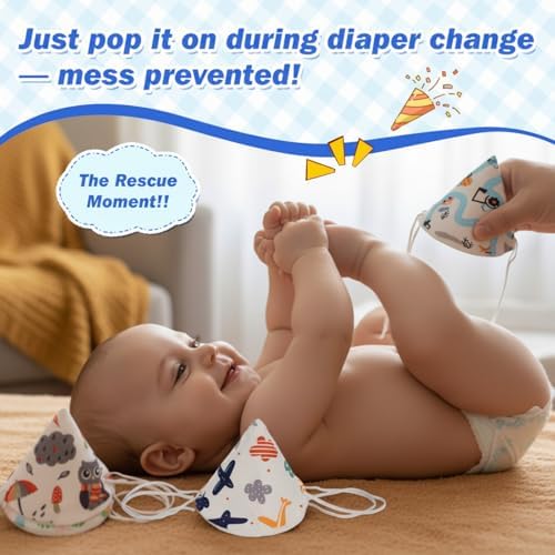 Soft absorbent fabric pee teepee for diaper changing