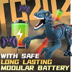 Close up of Apobatk dinosaur head with mist spray feature