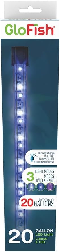 GloFish 10 Inch LED Light Stick front view for aquarium