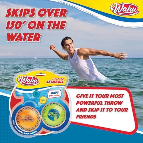 Goliath Wahu Super Grip Skimball retail packaging highlighting the one hundred percent waterproof seal