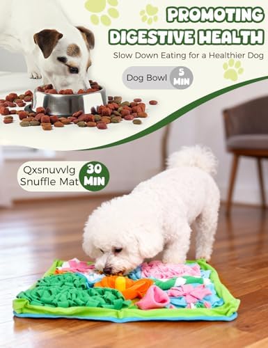 Qxsnuvvlg snuffle mat for dogs polar fleece material detail