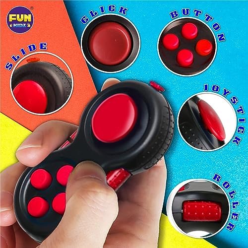 Top view of FunKidz sensory toy collection for kids
