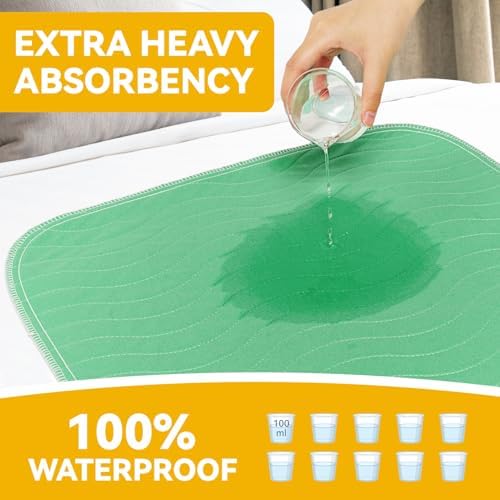 Jolly Care waterproof mattress protector pad spread out on a clean bed