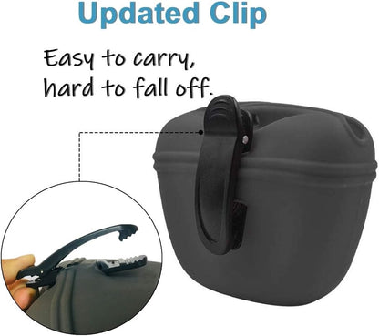 RoyalCare portable pet pouch clip attachment on waistband outdoor walk