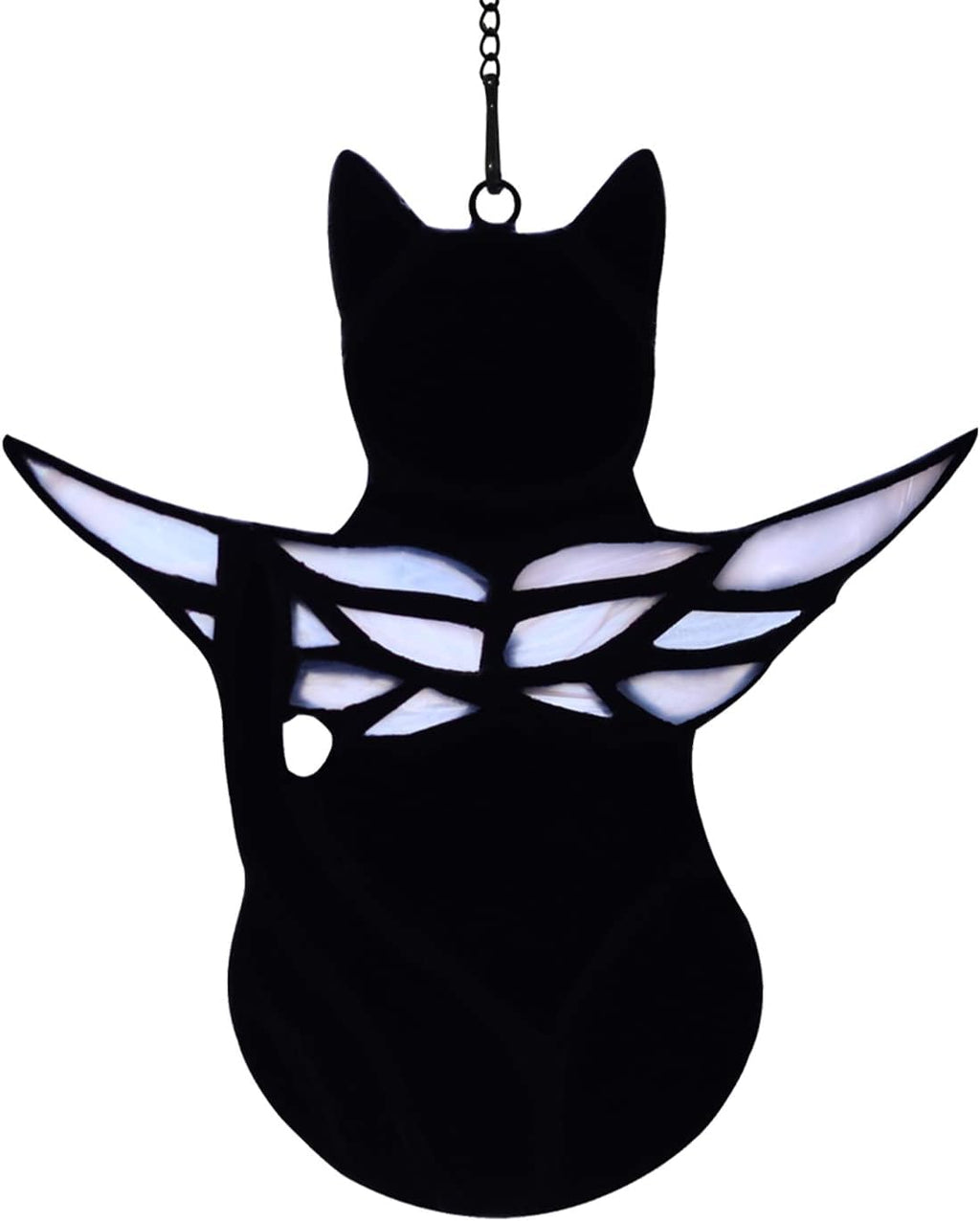 Detailed view of the copper foil welding on cat suncatcher