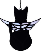 Detailed view of the copper foil welding on cat suncatcher