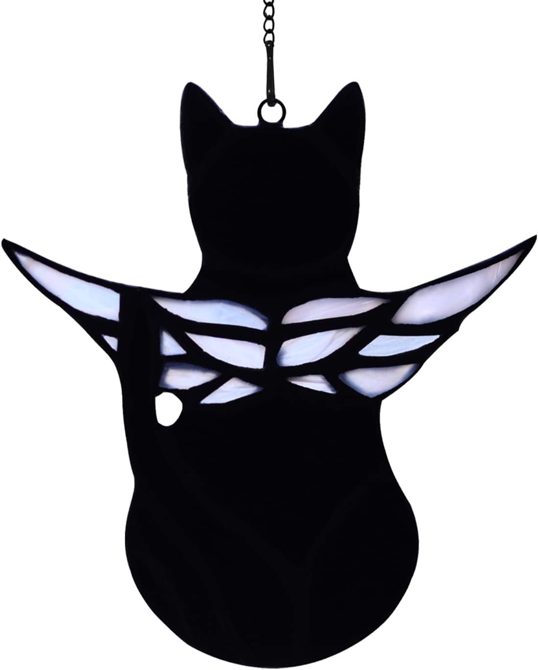 Detailed view of the copper foil welding on cat suncatcher