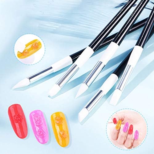 Refillable nail polish remover pen black and white design