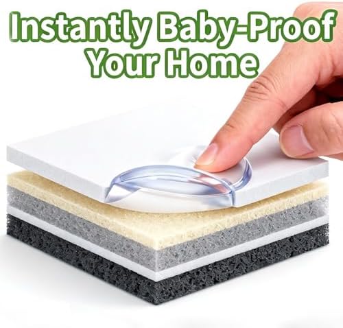 Easy installation process for baby furniture corner edge guards
