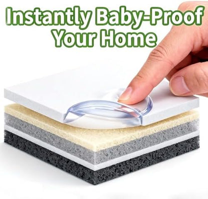 Easy installation process for baby furniture corner edge guards
