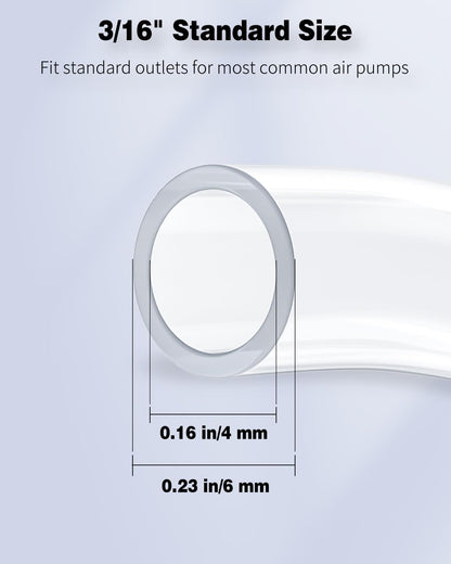 Pawfly standard size aquarium aeration tubing package layout
