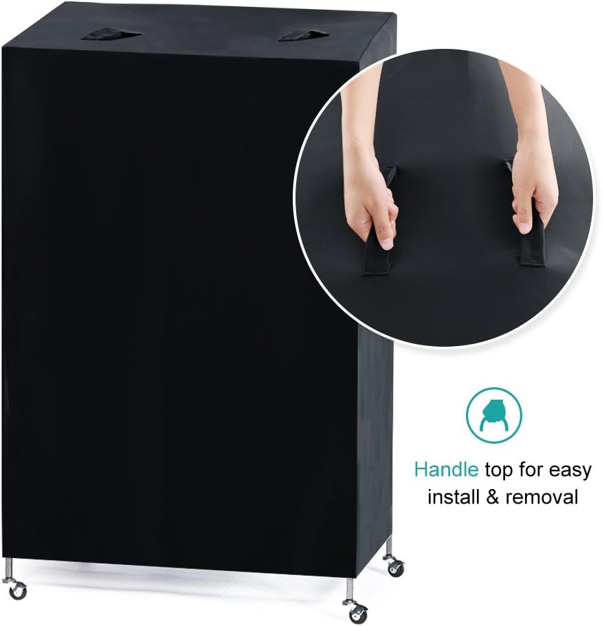 Pony Dance bird cage cover handles detail for easy installation
