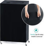 Pony Dance bird cage cover handles detail for easy installation