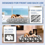 Balapet imported durable oxford fabric pet mattress cover being stuffed with pillows for a custom DIY pet cushion.