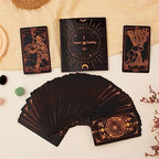 Full collection of Sugeya tarot divination kit contents spread out