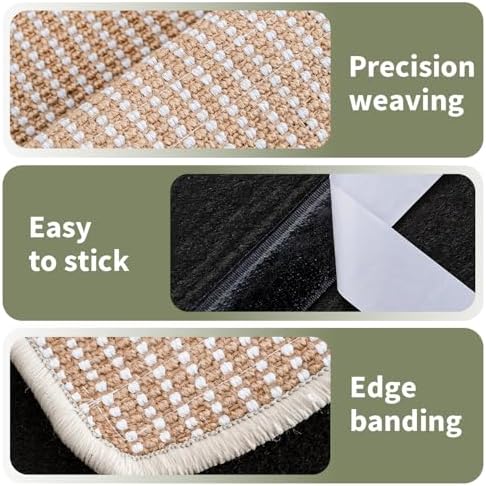 Petinstinct wall mounted cat scratcher pad installed with hook and loop tape
