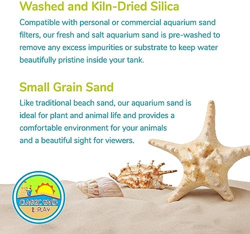 Aquarium filled with Classic Sand And Play natural substrate
