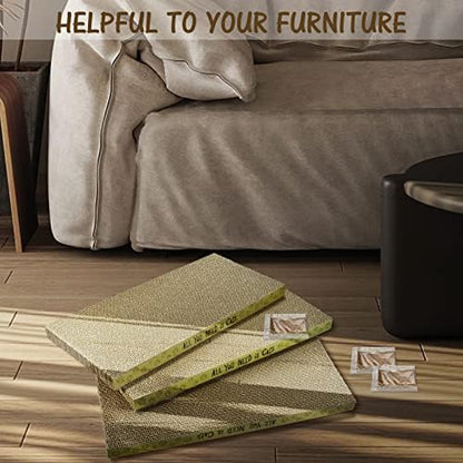 AccEncyc dual sided indoor cat scratching board being flipped over