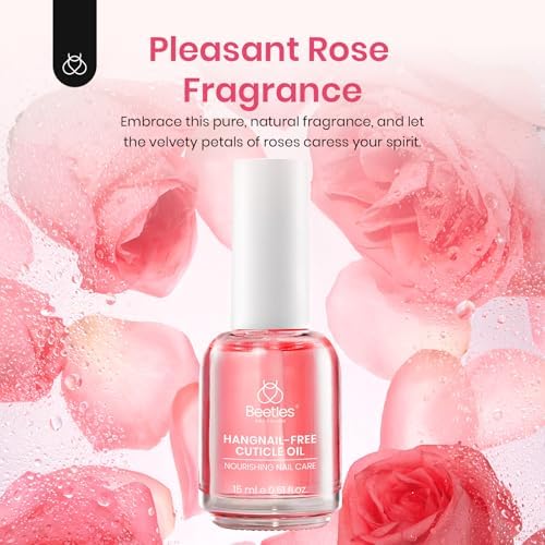 Beetles rose scented nail oil shown against a clean background
