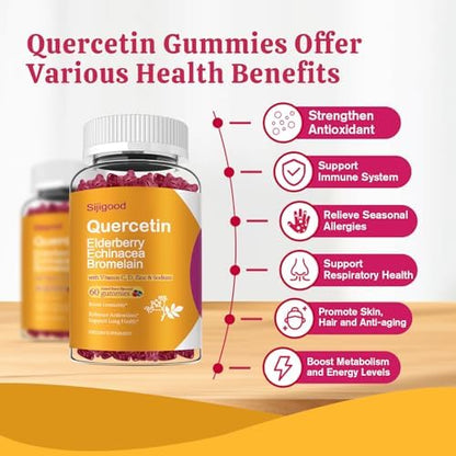 Sijigood eight in one upgraded formula supplement labeling detailing zinc vitamin c and elderberry ingredients