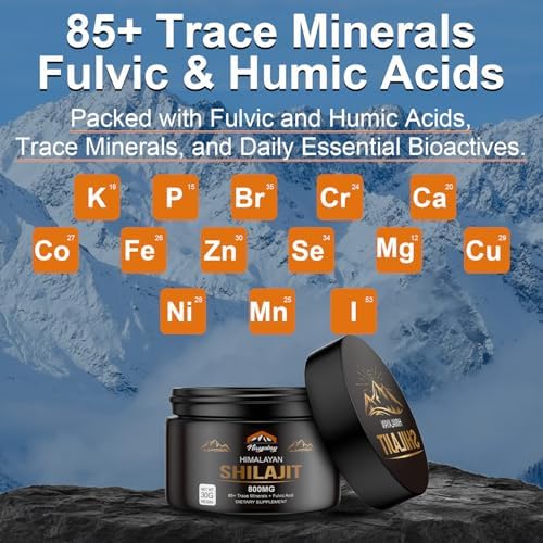 Pure & natural shilajit resin sourced from 18,000 ft for organic minerals and vitality.