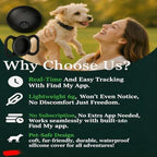 Joygiee no monthly fee pet tracker showing packaging contents
