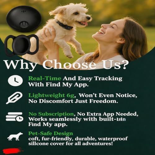 Joygiee no monthly fee pet tracker showing packaging contents