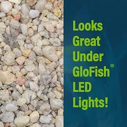 Side view of 5 pound bag of GloFish pearlescent substrate