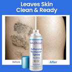 Quick-drying medical tape remover spray for irritation-free wound care.