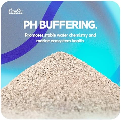 Detailed view of aragonite sand granules for reef tanks